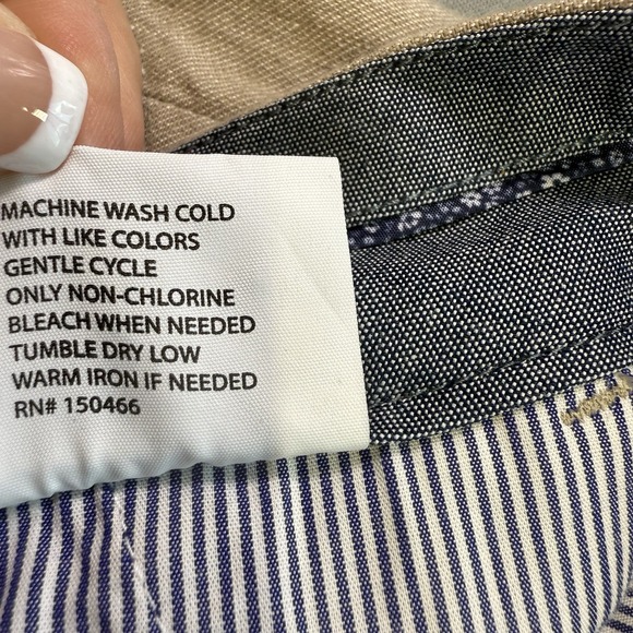 Fairlane‎ Pants Mens 35x30 Tan Linen Blend Straight Flat Front Chino - Picture 11 of 11